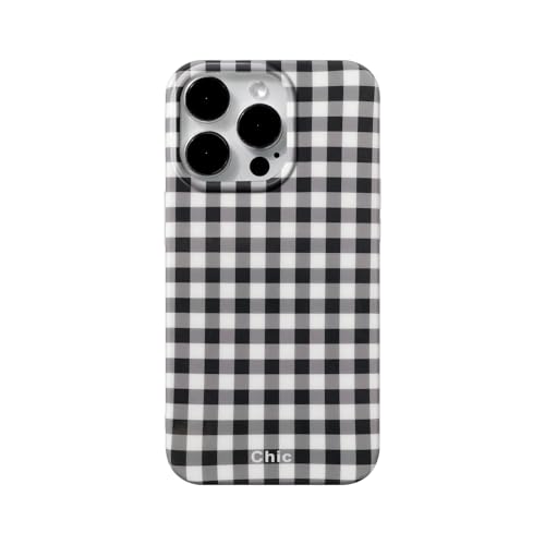 Coque iPhone 16 Pro résistante aux chocs design mignon noir