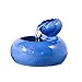 HONGFEI-SHOP Fontaine d'intérieur Tischwasserbrunnen Keramik Fließende Wasserdekoration Büro Desktop Luftbefeuchter Wohnzimmerbrunnen Home LED Fontaine d'intérieur (Color : Blue)