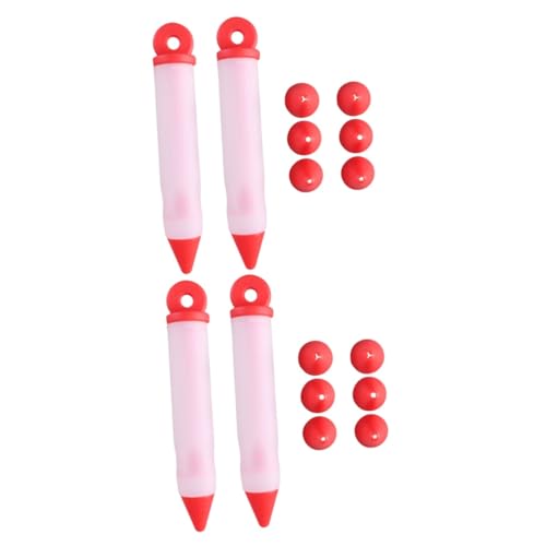 ULTECHNOVO 4 Juegos Bolígrafos Decorativos para Repostería de para Decorar Pasteles y Chocolates para Bodas Cumpleaños y