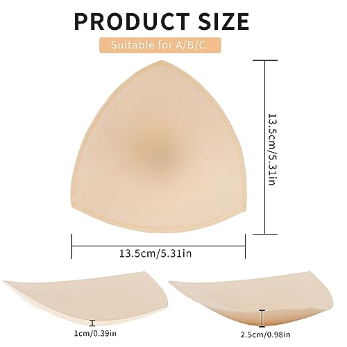 Mozeat Lens 2 Paar BH Einlagen Bra Pads BH-Pads Bikini Einlagen BH-Polsterung Push Up Wasserfest Unterwäsche Einsätze Pads Herausnehmbaren Sport BH Für Sport BH Badeanzug und Bikini