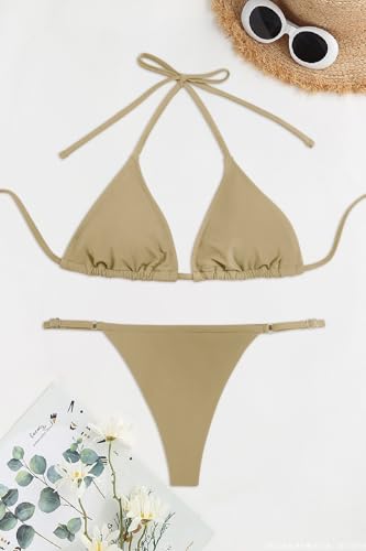 Bikini sexy dos nu fini les marques de bronzage avec ce string S - 5