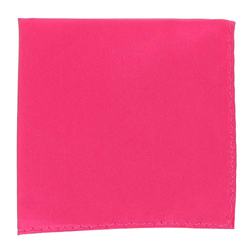 Pochette Costume Rose Fushia - Mouchoir de Poche Homme Rose Vif - Accessoire Carré Poche de Veste - Mariage, Cérémonie