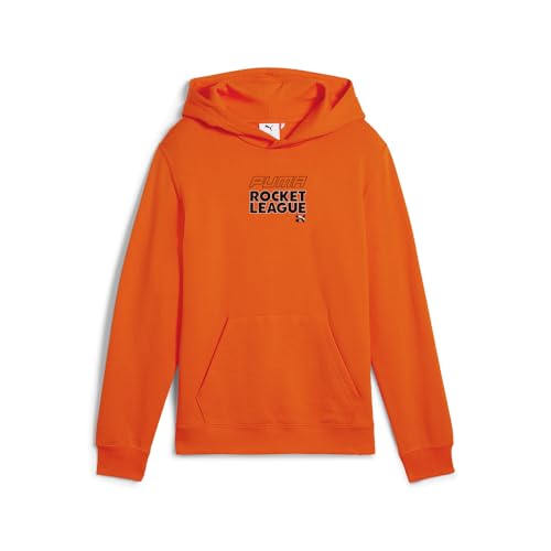 PUMA Kids Boys Rl X Graphic Hoodie Athletic Outerwear Casual - Orange