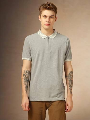 Image of Dennis Lingo Men Regular Fit Cotton Half Sleeves Solid T-Shirts