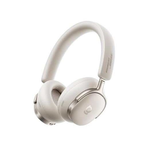 Baseus Inspire XH1 Adaptive Active Noise Cancelling Headphones, Sound by Bose, Dolby Audio, Premium Real-Time Adaptive ANC, Adaptive Rich Sound, Hi-Res Audio, 100H Playtime - Starlight Off-White