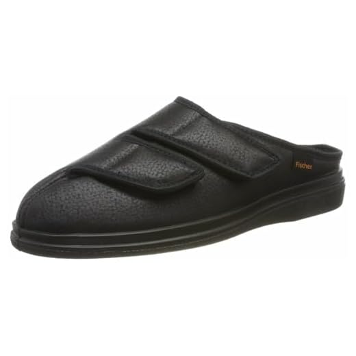 Fischer Herren Ortho Pantoffeln, Schwarz (Schwarz 222), 41 EU