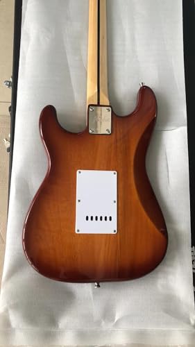 Guitare électrique marron 6 cordes idéale pour vos sessions studio