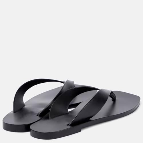 Flip Flops for Women Comfortable Square Toe Casual Beach Thong Sandals Slip On Dressy Flats Summer Outdoor Slides Shoes4