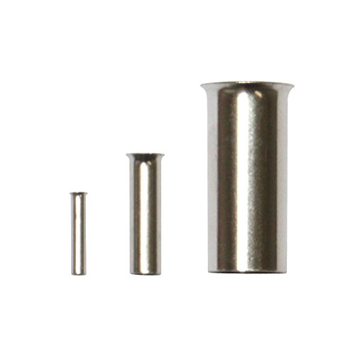 100 unisolierte Aderendhülsen 4,0mm² aus verzinntem Kupfer Länge 12 mm Endhülse blank Cover