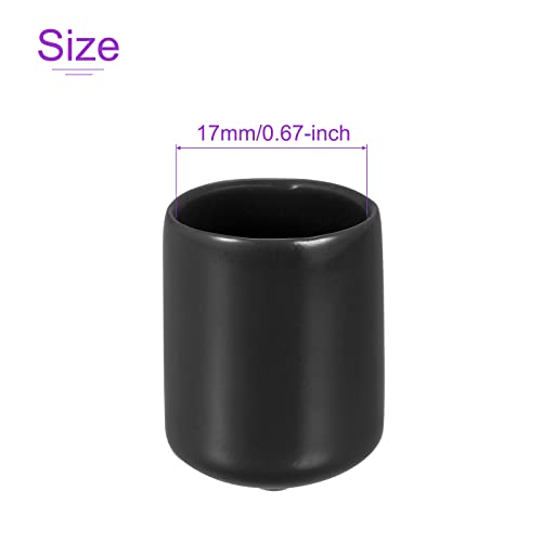 Protectores de rosca negros de 17 mm DMiotech, tapas de goma protectoras para patas de muebles. 5