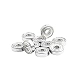 625zz 2rs Bearing 5x16x5 mm for 3D Printer,Strong Industrial Motors 625 Stainless Steel Flange Hybrid Ceramic Ball Bearing(S625zz Stainless)