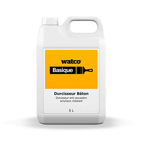 Watco Basique Durcisseur Béton, Solution Anti-poussière Incolore pour Surfaces Poreuses int. ext. (5L) Cover