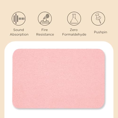 Image of Timber Acoustics Acoustic Desk Divider | Reduce Noise And Visual Distractions | Privacy Panels For Office - Classroom Soundproofing | Table Mounted (16 inch x 24 inch) (Pink, Set of 2)