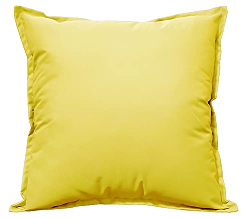 Olivia Rocco Outdoor Cushion Waterproof Garden Scatter Cushions Pad Filled Sqaure Decorative Seat Bench, 43 x 43 cm Ochre