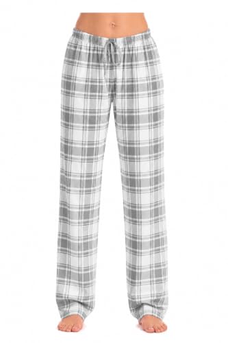 Image of Just Love Women's Buffalo Plaid Pajama Pants, 100% Cotton Jersey Knit Sleep and Lounge PJ Bottoms