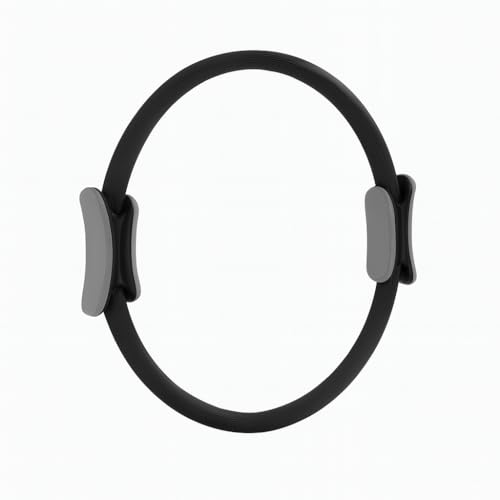 BURAKH Pilates Ring 15 Inch Fitness Resistance Circle with Dual Handles, Exercise Ring for Yoga, Core, Thighs, Arms & Legs Training - Image 9