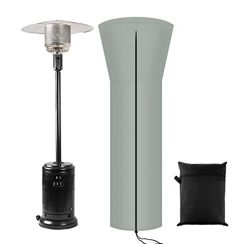 PTN Cubierta Calentador Patio, Funda para Estufa para Calentadores Redondos de Cúpula de Exteriores Negro, Cubierta Impermeable del Calentador...