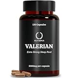 Lab Tested Valerian Root Capsules | 5000mg 120 Capsules | Extra Strong | One Night Stress & Anxiety Relief, Herbal Sleeping Tablets Supplement, Sleep Aids for Adults, Calm Deep Help Pills Best Healthy