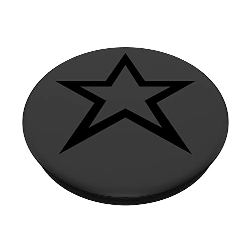 Y2K Aesthetic Black Star Mcbling Trashy 2000s Retro Vintage PopSockets Swappable PopGrip - Image 2