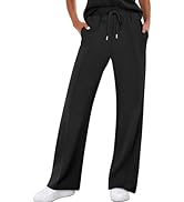 ANRABESS Women's Wide Leg Sweatpants High Waist Baggy Flared Pants Drawstring Athletic Joggers Sw...