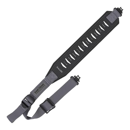 Allen Company BakTrak Traverse 36″ Rifle Sling w/Rubber Grip Pad & 500 lb‑Rated Swivels – Black
