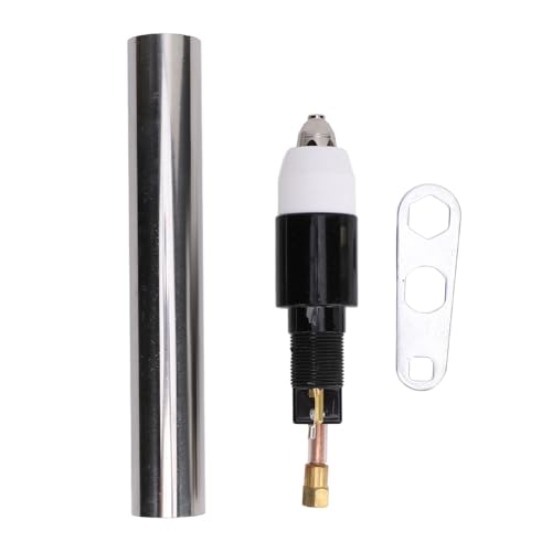 ZAWELIYO Plasma Cut Torch Head, Straight Handle Stainless Steel 1in Cutting Thick Plasma Torch Head for Cut50p Cut55p Cut60p Plc55p Plasma Cutter Straight Torch Body Replacement