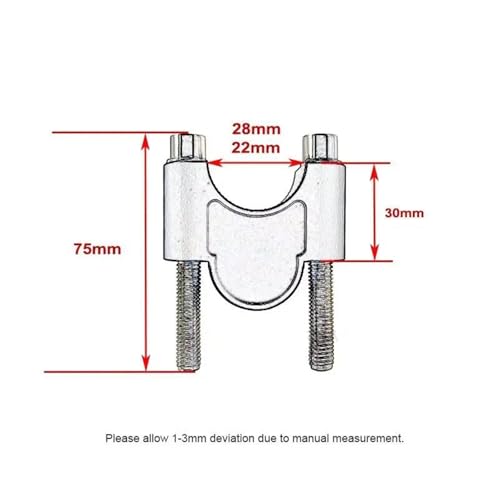 Adaptador de manillar para XL750 Transalp extensor de aluminio en ruta 4