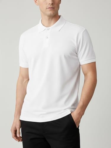 Image of Premium Cotton Pique Polo T-Shirt for Men | Half Seelves Regular Fit | Polo Neck - Ultra-Soft Breathable Fabric | Moisture Wicking