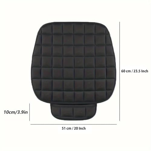 Image of Foam Car Seat Cushion Cover, Convertible Back Seat Extender & Travel Bed, Quilted Padded Seat Protector, Universal Fit for Most Cars, Non-Slip Seat Cushion (1Pcs Black Cover)