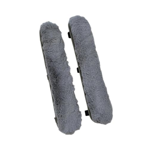 YWMJZEU オフィスチェア用アームレストパッド、快適、持ち運び可能、冬に暖かい、勉強部屋用肘掛け枕、誕生日プレゼント, グレー