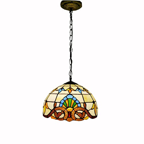 Suspension îlot de cuisine en verre taché fait main luminaire suspendu CFWSHJ