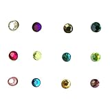 Mobestech 12 Piezas Identificadores Magnéticos para Copas de Vino de Acrílico Colorido Anillos Reutilizables para Vasos Accesorios para Fiestas Bares y Bodas