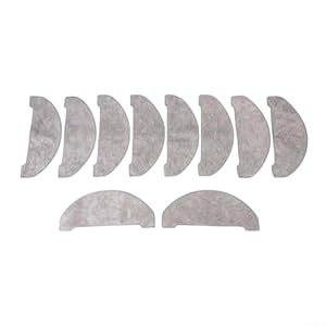 Honseadek Mikrofaser-Wischtuch-Ersatz-Pads, Mikrofaser-Wischtuch, Roboter-Staubsauger-Zubehör, kompatibel mit Roboter-Staubsauger-Zubehör, Bodenreinigungstuch (10 Stück)