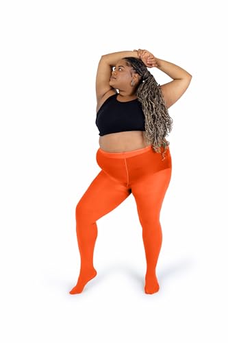 Image of Silky Toes Plus Size Tights for Women | 60D Soft Opaque Comfort Fit Pantyhose | Black or Colored 1-2 pairs | 1X-8X