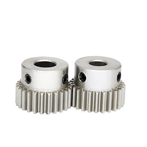1 Piece Worm Gear 1M-25T/26T Bore Size 6/8/10/12 mm, 304 Stainless Steel Pinion Teeth Thickness 10 Total Height 20 Industrial Bearings Gears(12 mm,25 Teeth)