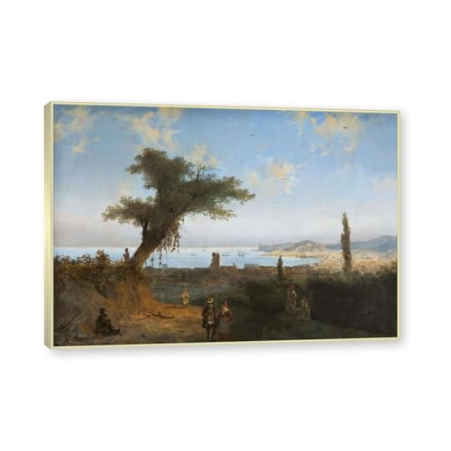 Reproduction de peinture sur toile cadre doré champagne Ivan Aivazovsky