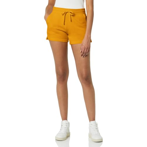 Amazon Essentials Women's Fleece Shorts with Pockets, Golden Yellow, Medium - image 1
