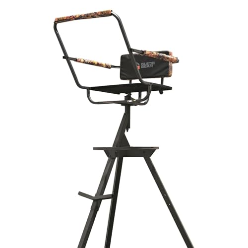 Image of Guide Gear 12' Tripod Deer Stand Tower for Hunting Climbing Hunt Seat, Hunting Gear Equipment Accessories