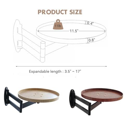 Table rotative à 180° murale pour libérer le sol dans les pièces exigües