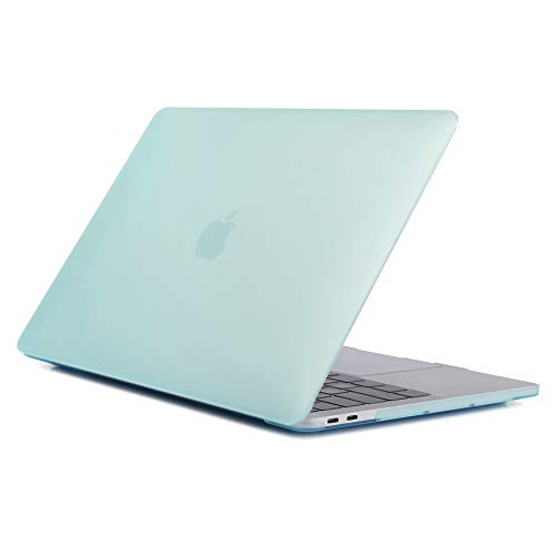 Se7enline MacBook Pro 16インチケース 2021/2020/2019対応 つや消しハードシェル保護ノートパソコンカバー Mac Pro 16インチ Retinaディスプレイモデル A2141用 タッチバータッチID付き アクアグリーン