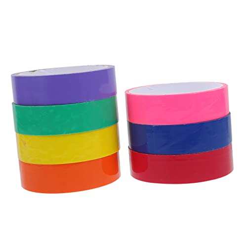 7rollos cinta adhesiva de bolas pegajosas de juguetes de descompresión coloridos para alivio de estrés para ocio y entretenimiento