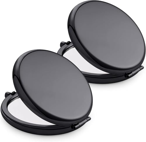 QUSTGO Compact Mirror, Pocket Travel Makeup Mirror for Purse, Metal