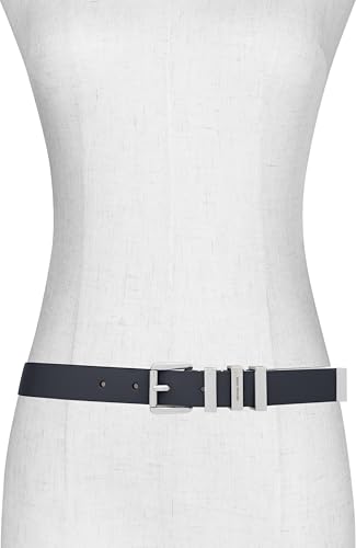 Michael Kors Womens 1 Inch Leather Belt with 3 Keepers, Stylish Fashion Accessory for Everyday Wear4