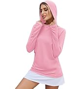 LUYAA Women's UPF 50+ Sun Protection Hoodie Breathable Stretch Hiking Shirts Long Sleeve for Runn...