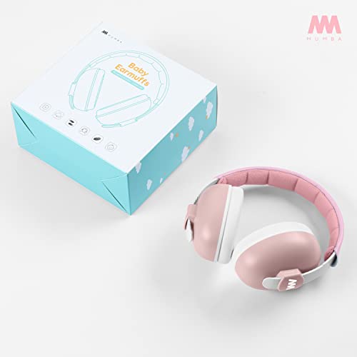 Image of mumba Baby Ear Protection Noise Cancelling Headphones for Babies and Toddlers Baby Earmuffs - Ages 3-24+ Months