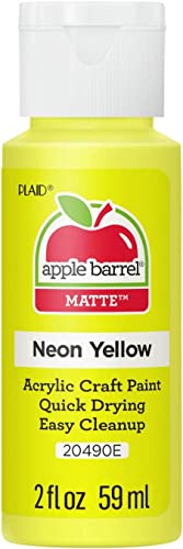 Image of Apple Barrel Acrylic Paint in Assorted Colors (2 oz), 20490, Neon Yellow