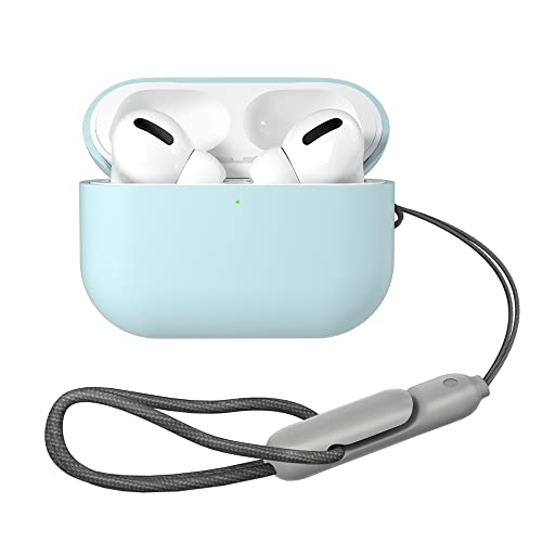 Hifan For Airpods Pro 2 Case With Lanyard, Silicone Case For Airpods Pro 2 2022, Anti-Scratch & Anti-Shock Case With Soft Lanyard For Airpods Pro 2Nd [Front Led Visible] (Green) #TOP27