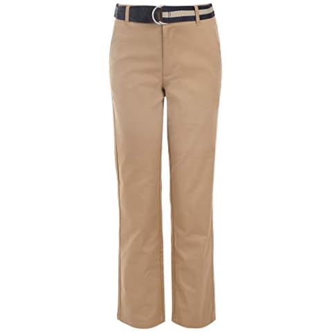 Nautica Boys' Flat Front Twill Pants Cover