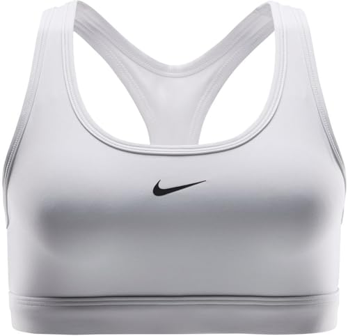 Nike Damen Dx6817-100 Sport-BH, White/Black, M EU