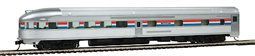85' Budd Observation - Ready to Run - Amtrak(R) (Phase III; Silver, Equal RED, White, Blue Stripes)